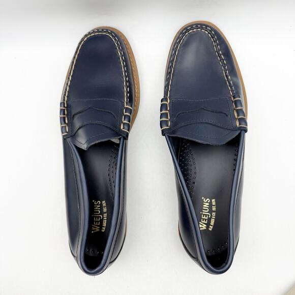 RE/DONE + GH Bass + Weejuns Mens Larson Loafer US 10 D Navy Leather Pull On NWOB main image 9